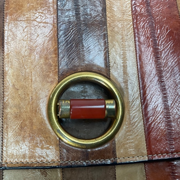 Tory Burch Eel skin Leather-lined Clutch - Picture 3 of 10
